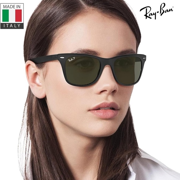 Ray-Ban Black Wayfarer Liteforce Sunglasses - Picture 1 of 7